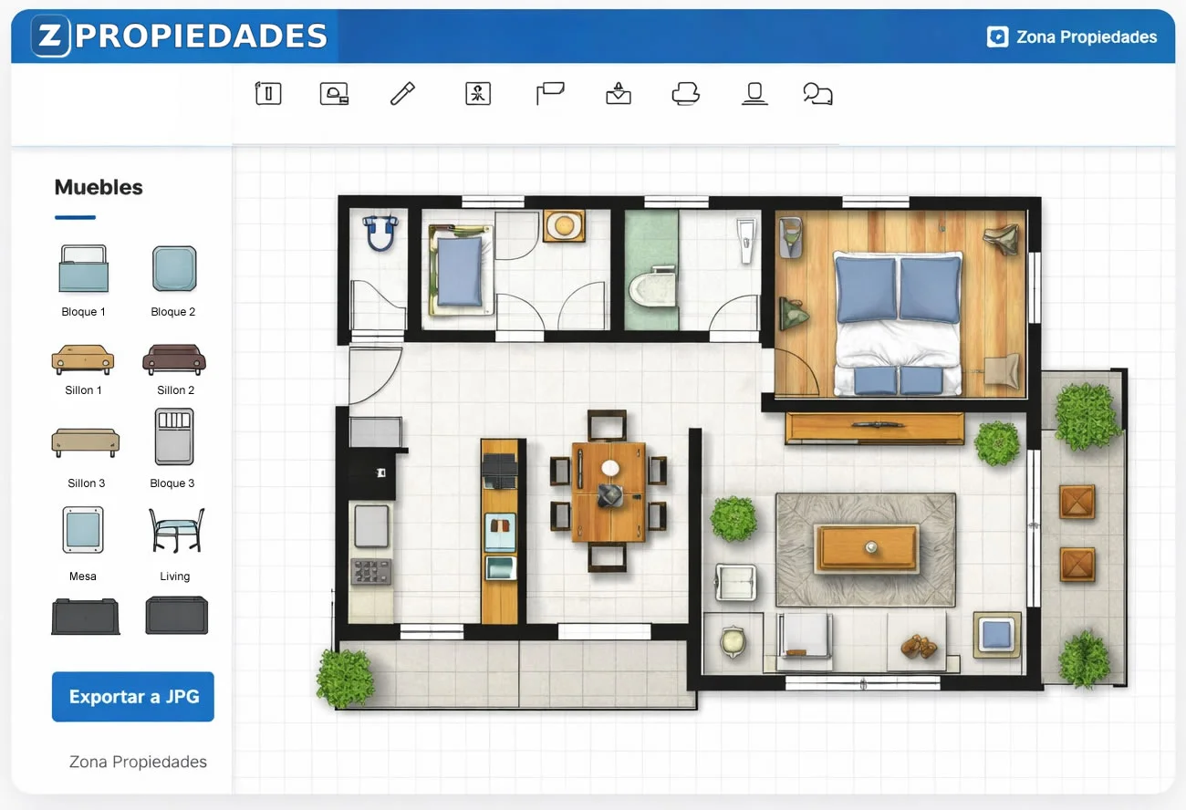 Creador de planos online en Chile: herramienta para dibujar planos de casa o departamento