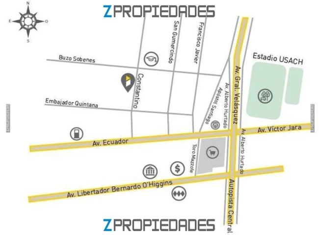 Arriendo Estación Central, Departamento 1D/1B