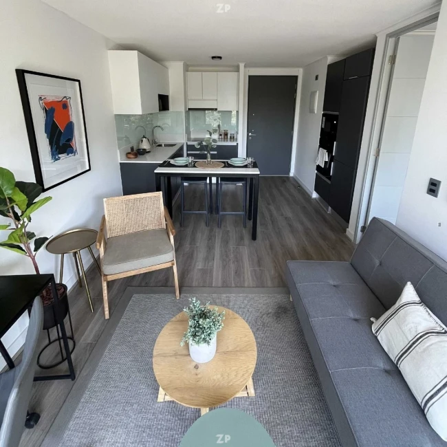 Departamento está semi amoblado Con 38m2