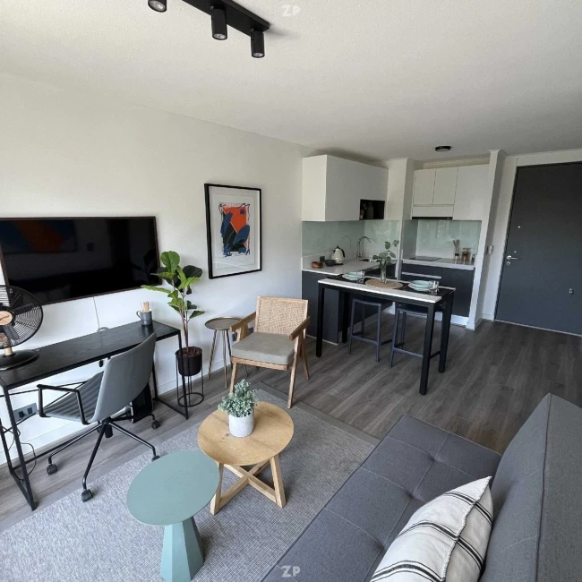 Departamento está semi amoblado Con 38m2