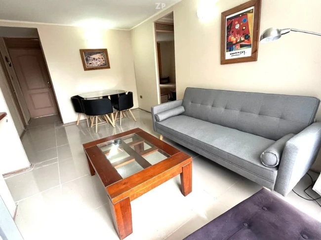 Arriendo dpto amoblado, sin mascotas, cama de matrimonio