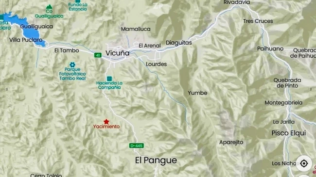 Venta de parcela sector El Pangue, Vicuña, 5.000 m2. $13 millones