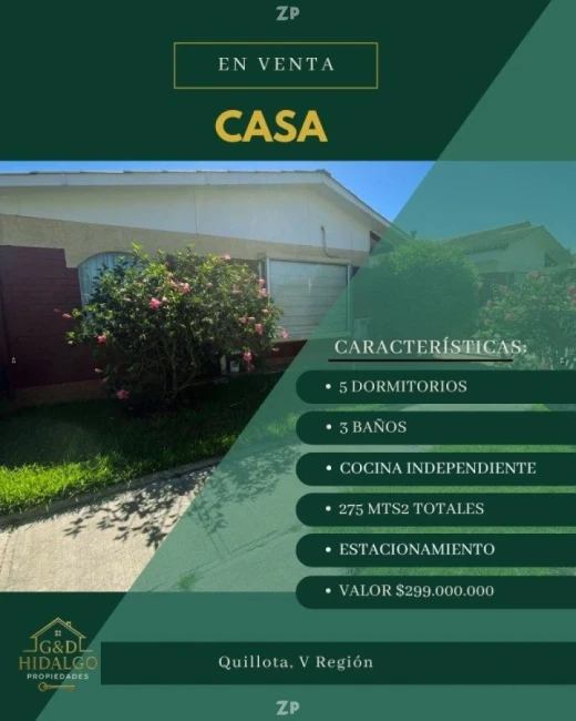 SE VENDE! Amplia propiedad en exclusivo condominio de Quillota
