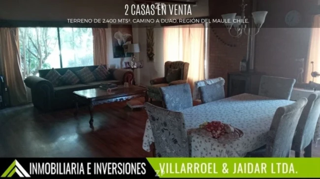 Se Vende 2 CASAS en TERRENO de 2.400 mts