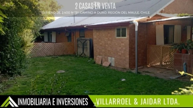 Se Vende 2 CASAS en TERRENO de 2.400 mts