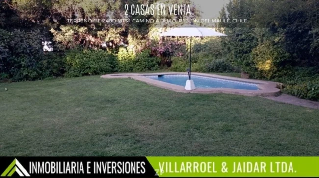 Se Vende 2 CASAS en TERRENO de 2.400 mts