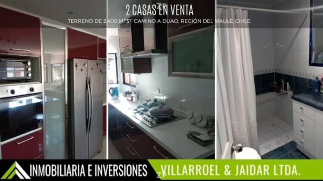 Se Vende 2 CASAS en TERRENO de 2.400 mts