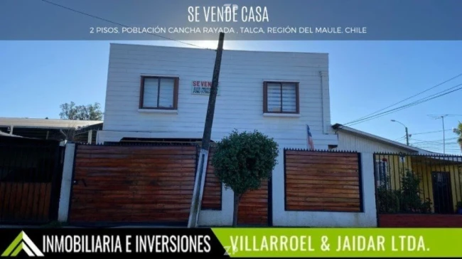 Se Vende Casa de 2 pisos en calle 8 Oriente #2591