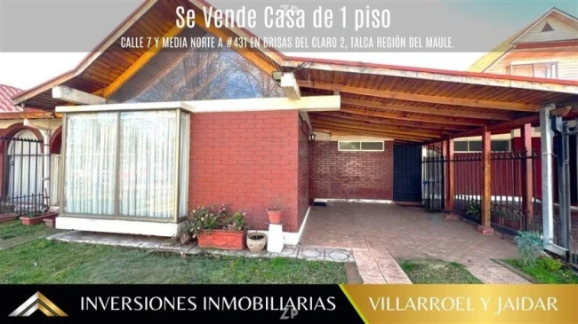 Se Vende Casa de 1 piso en calle 7