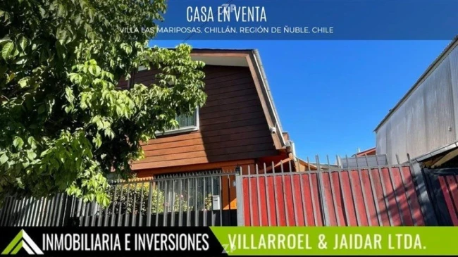 SE VENDE CASA de 100mts2. En sector tranquilo de la comuna de Chillán