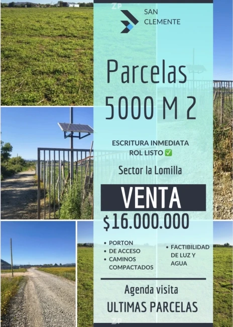 Parcelas 5000 M2 Rol Listo 