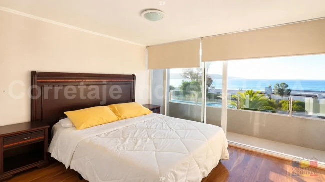 Arriendo de departamento amoblado de 2 dormitorios en primera línea de La Herrad