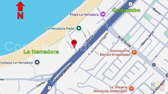 Arriendo de departamento amoblado de 2 dormitorios en primera línea de La Herrad