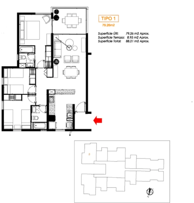 Arriendo Amplio Depto 3D/2B Piso 9 - Antofagasta (Av. Rica Aventura)