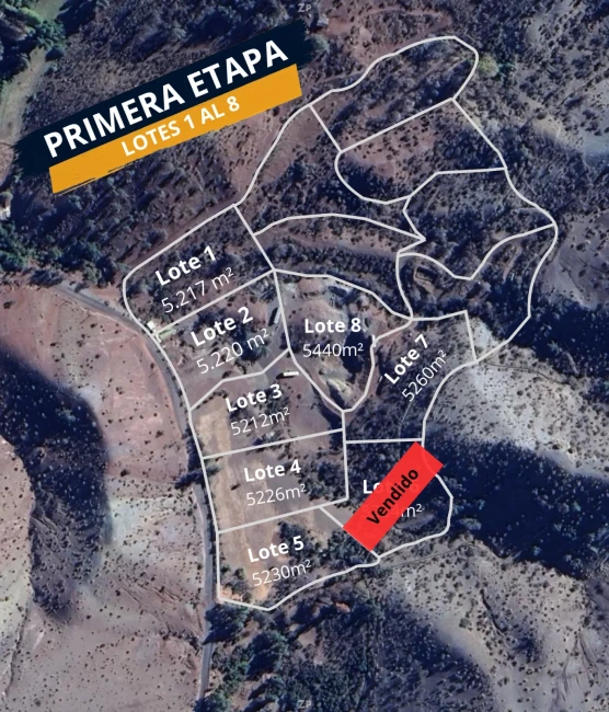 13 Parcelas en San Esteban, Desde 26.100.000 Descuento Al Contado