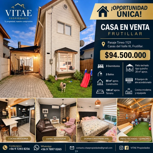 🏡 ¡Oportunidad Única en Frutillar! Casa de 2 Pisos, Comodidad y Excelente Ubica