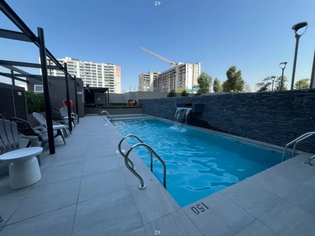 ARRIENDO NUEVO Y BELLO DEPTO ÑUÑOA 1 DORMITORIO, AMPLIA TERRAZA, PISCINA