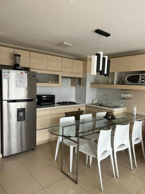 Hermoso departamento amoblado en Condominio Laguna Bahía, Algarrobo