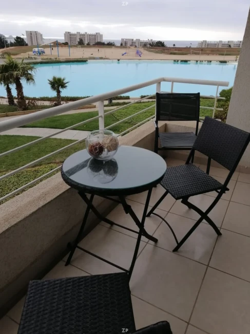 Hermoso departamento amoblado en Condominio Laguna Bahía, Algarrobo