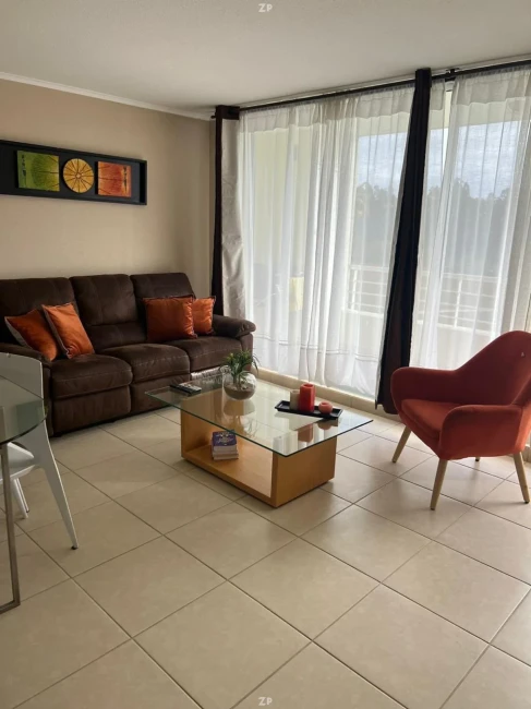 Hermoso departamento amoblado en Condominio Laguna Bahía, Algarrobo