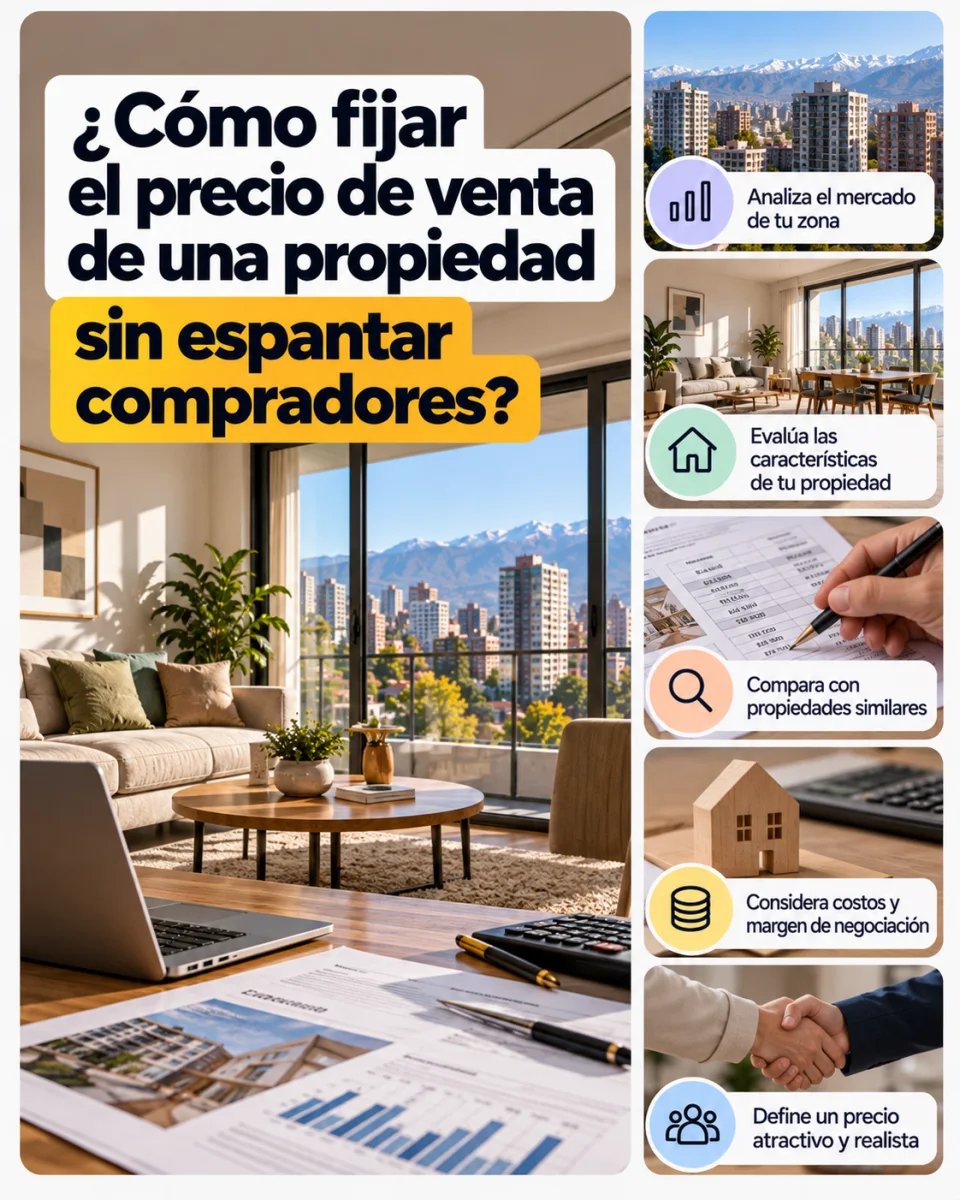 Propietario comparando precios para fijar el valor de venta de su vivienda