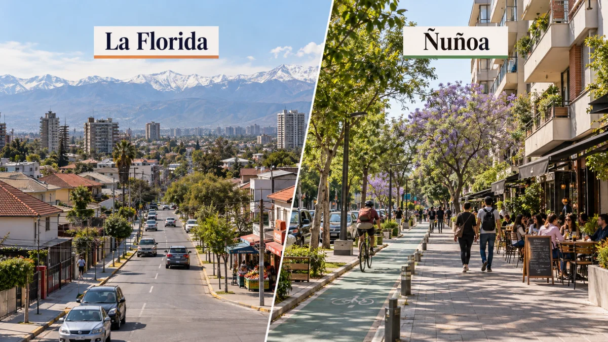 Comparación de La Florida y Ñuñoa para elegir dónde vivir