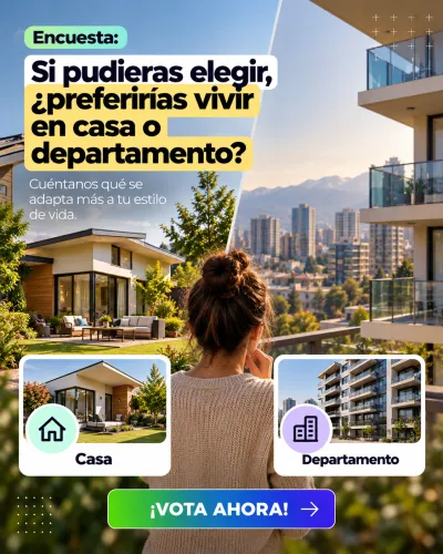 Encuesta casa versus departamento para vivir