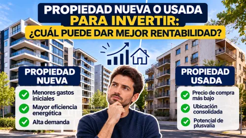 Comparación de departamento nuevo y usado como inversión