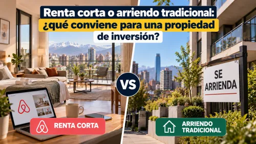Comparación entre renta corta turística y arriendo residencial tradicional