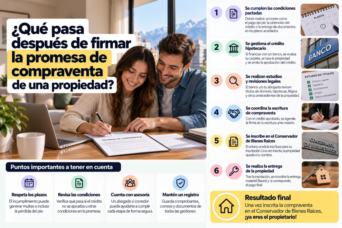 Etapas desde la promesa de compraventa hasta recibir una propiedad