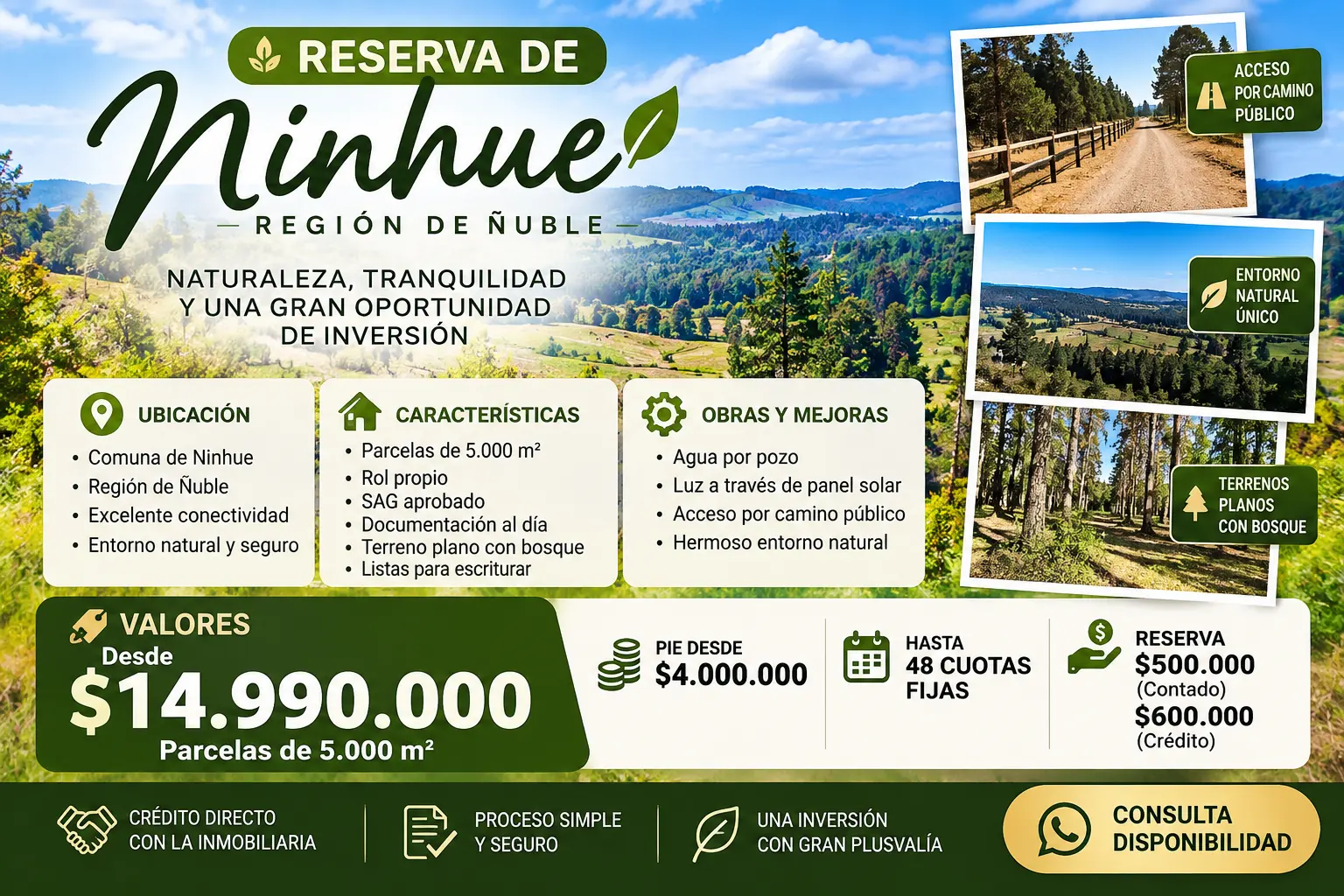 Parcelas en Venta | Ninhue – Región de Ñuble
